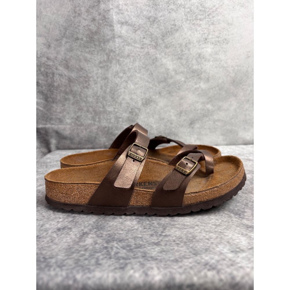 BIRKENSTOCK Mayari Slide Sandals in Brown Size EU 38 US Ladies 7 Men's 5